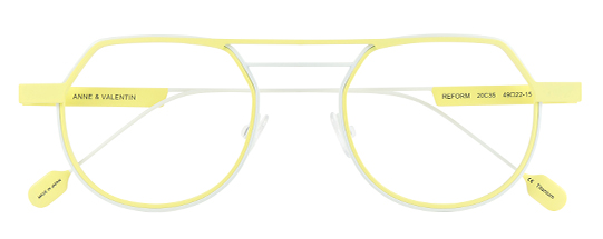 Gafas de vista amarillas | Anne et Valentin Reform